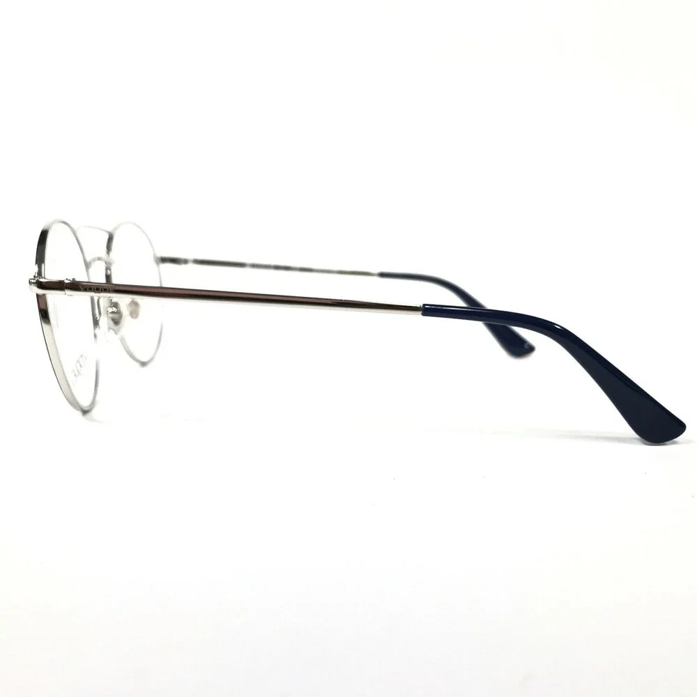 Vogue Eyeglasses Frames VO4059 5059 Blue Silver Round Full Wire Rim 48-19-135